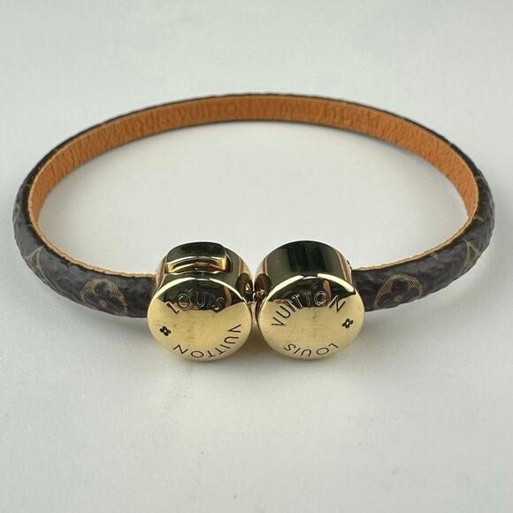 A210💎✨Authentic Louis Vuitton Historic Mini Monogram Bracelet Size 6 1/4" - Picture 1 of 3